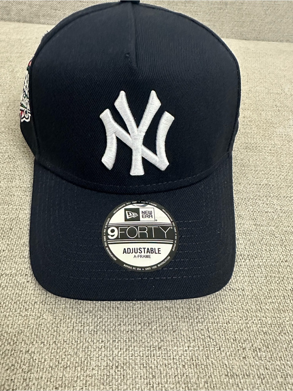 New Era Navy Blue 9forty 1999 World Series Hat with White NY Yankees Logo